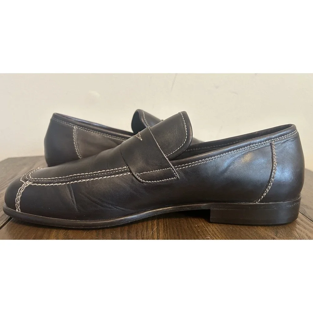 Donald‎ J Pliner Men's Brown Leather Loafers Size 10M
